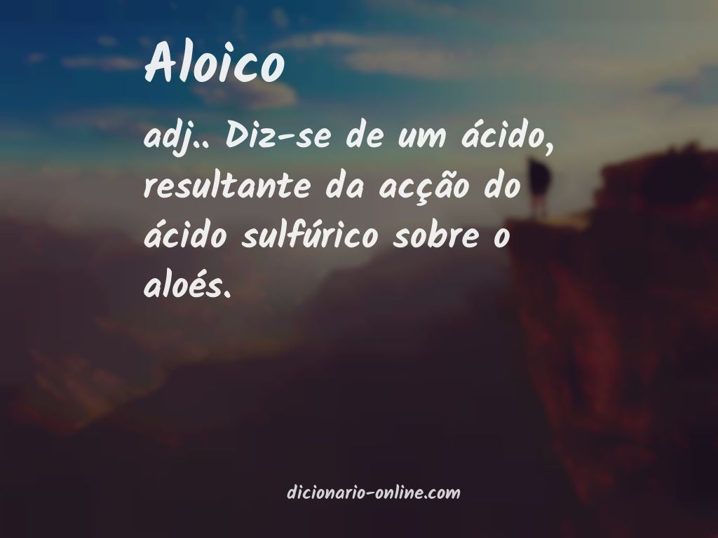 Significado de aloico