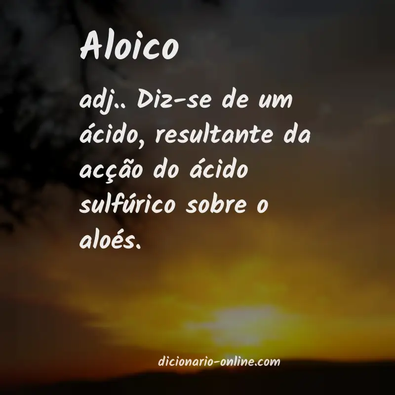 Significado de aloico