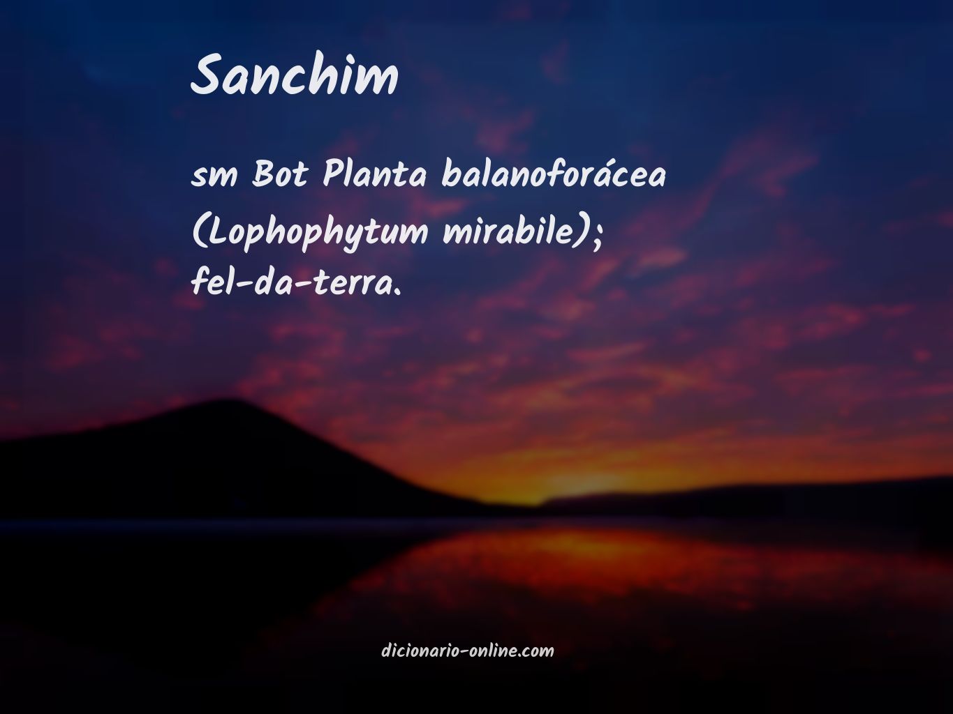 Significado de sanchim