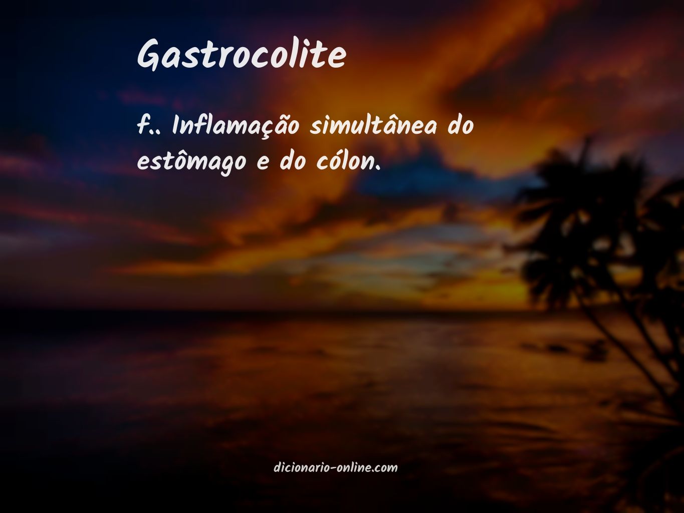 Significado de gastrocolite