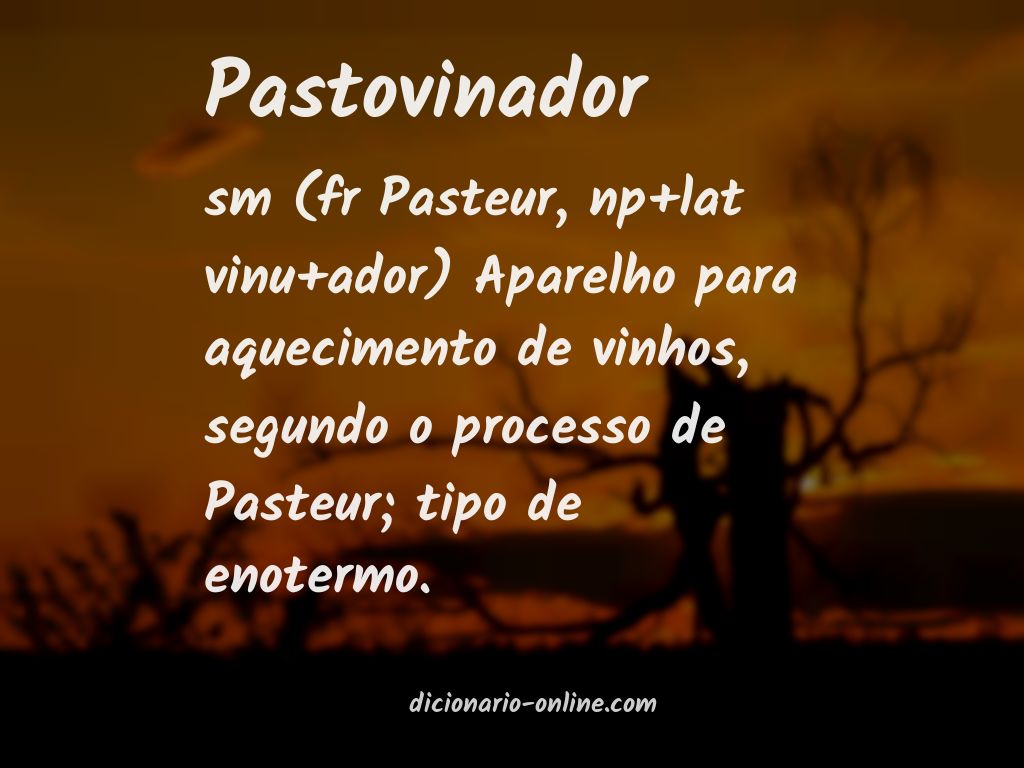 Significado de pastovinador