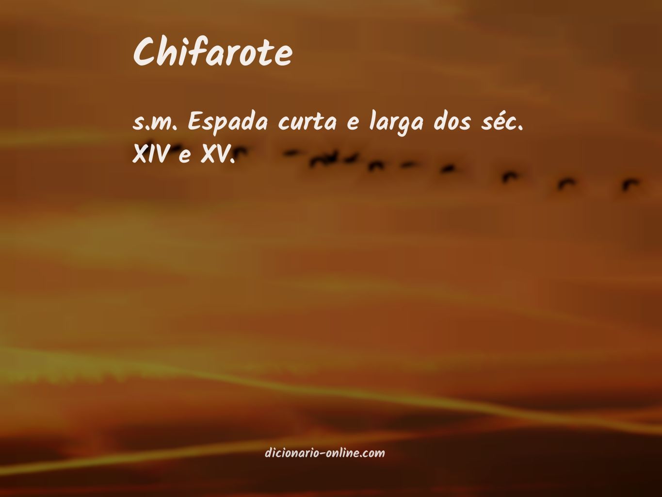 Significado de chifarote