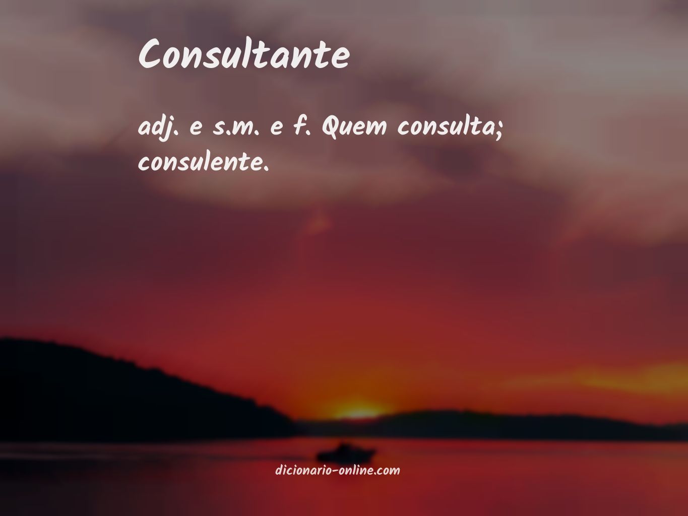 Significado de consultante