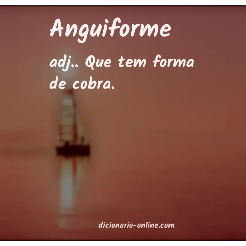 Significado de anguiforme