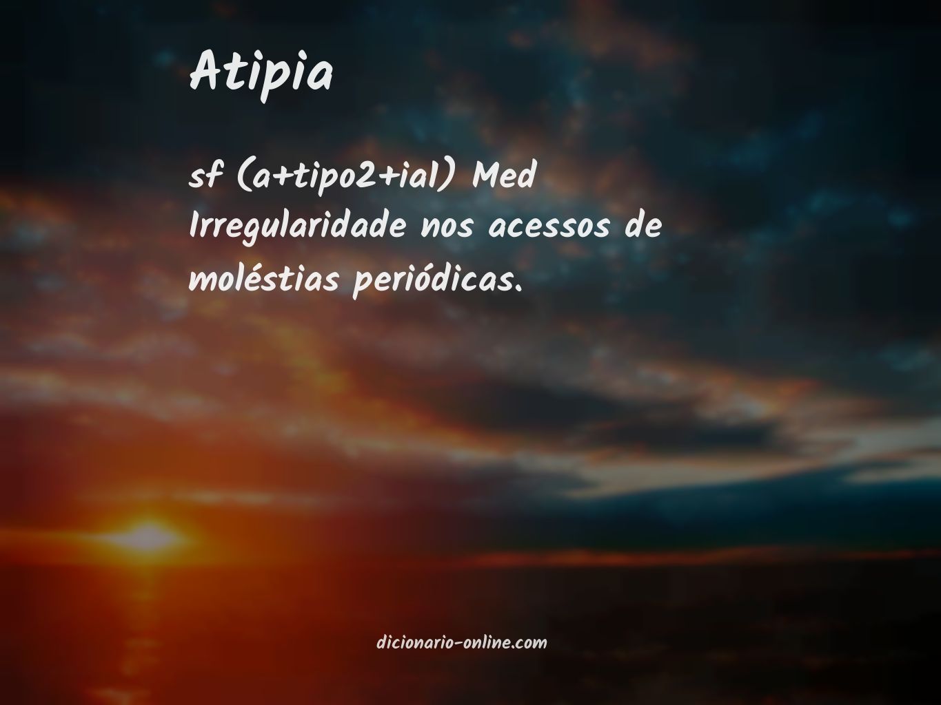 Significado de atipia