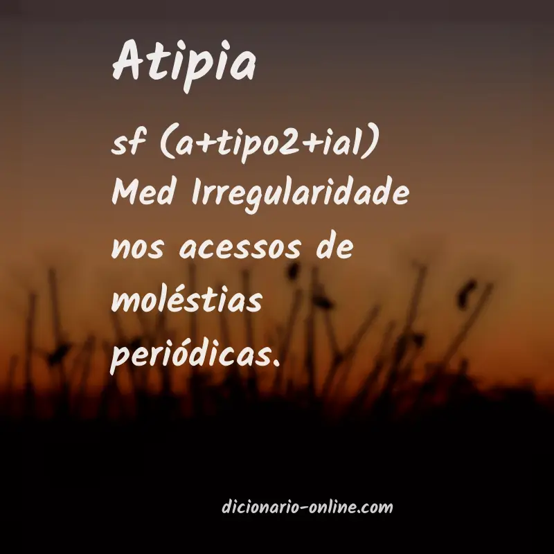 Significado de atipia