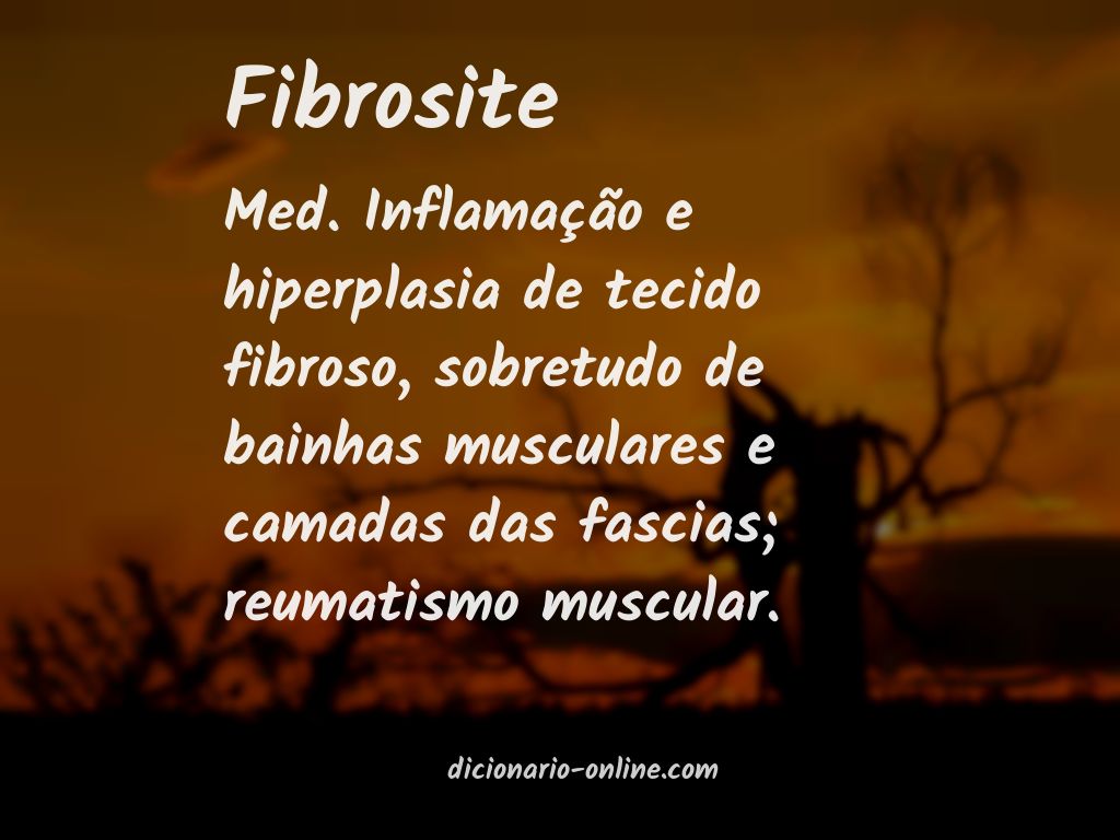 Significado de fibrosite