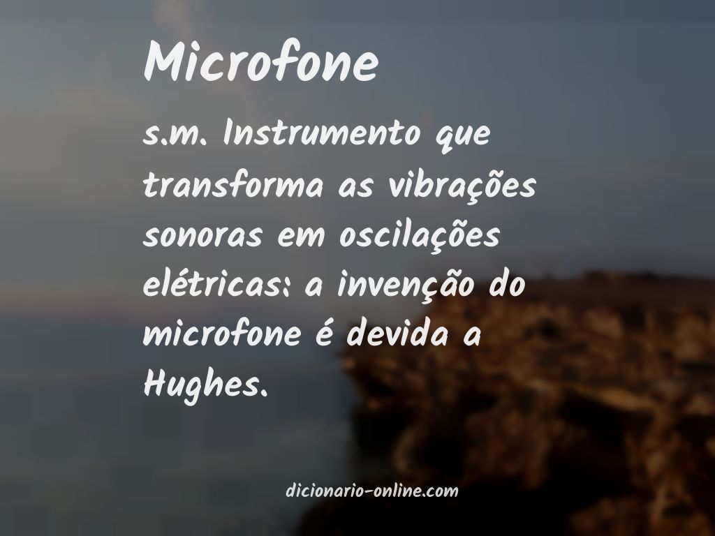 Significado de microfone