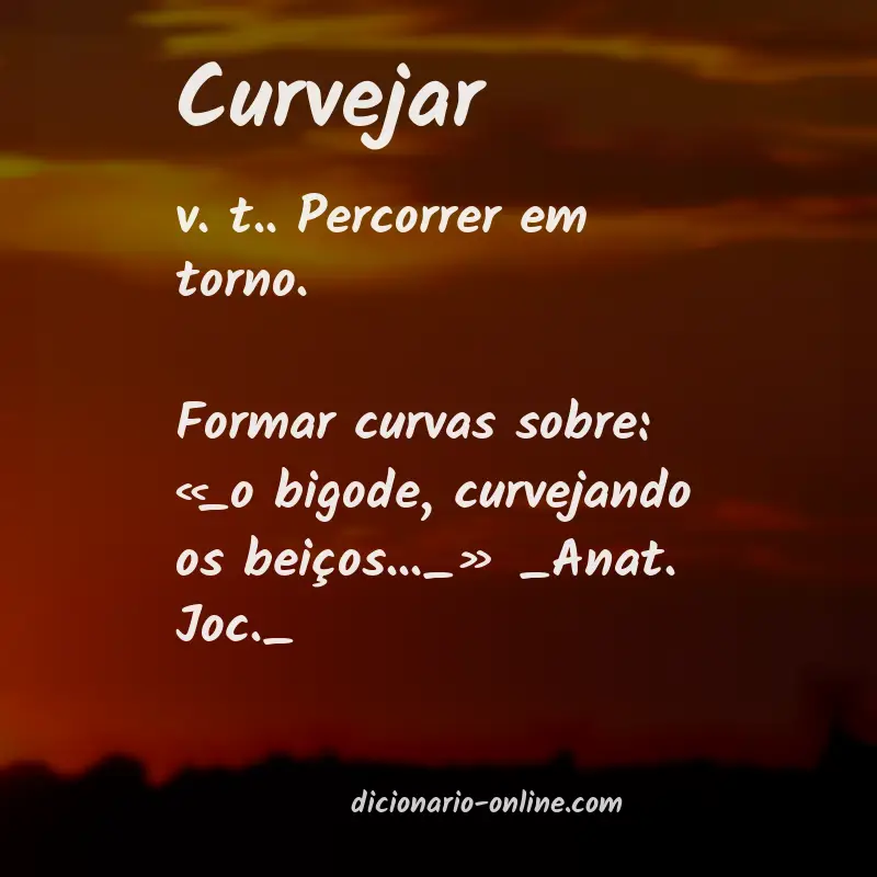 Significado de curvejar