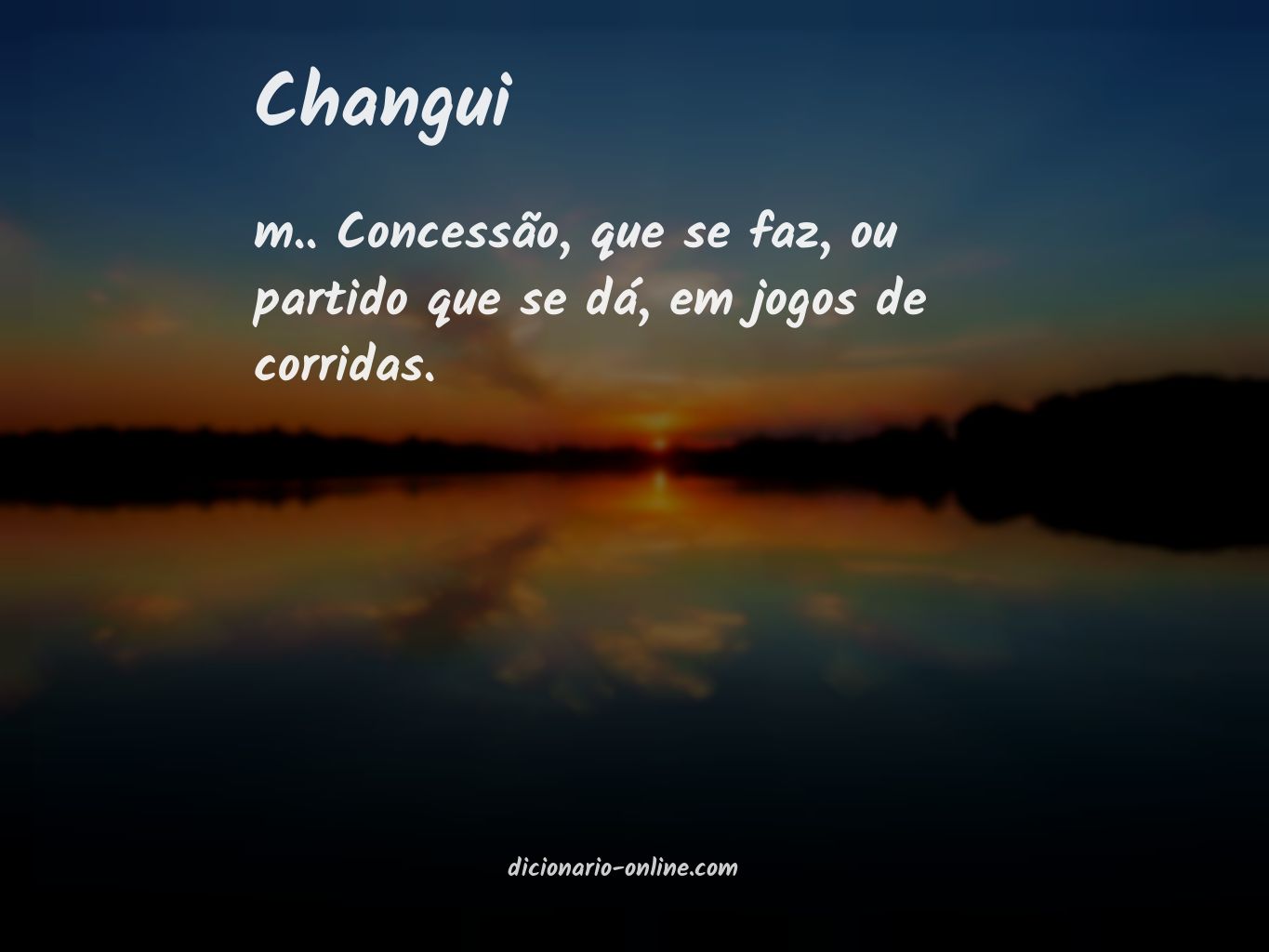 Significado de changui