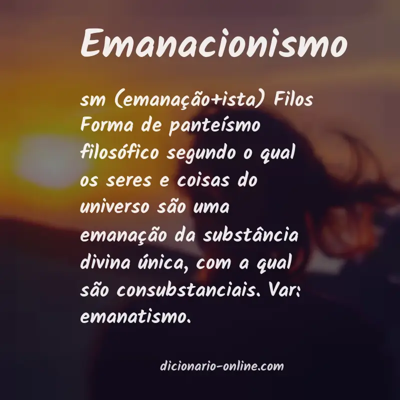 Significado de emanacionismo