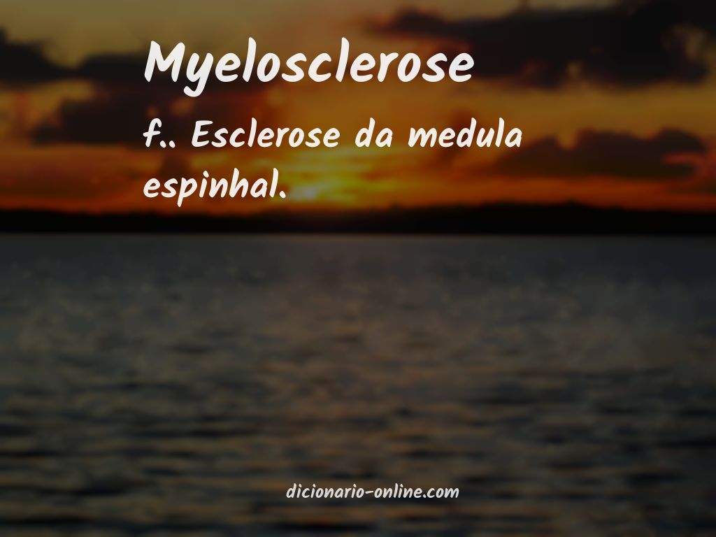 Significado de myelosclerose