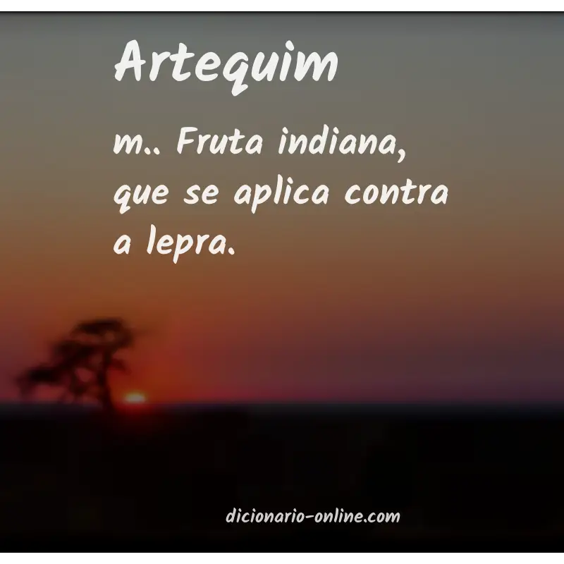 Significado de artequim