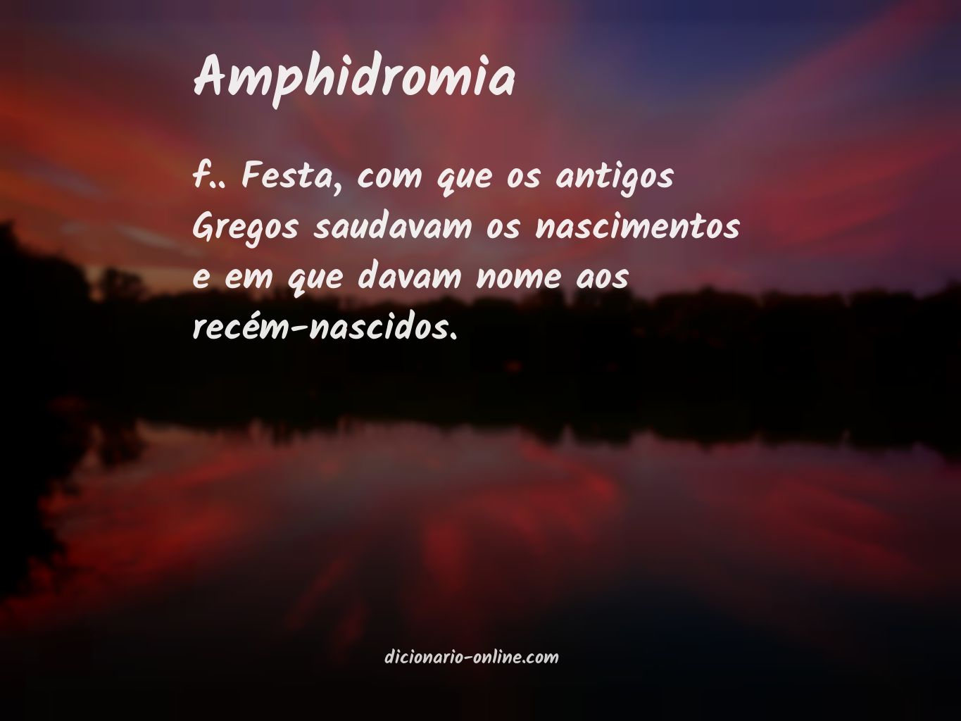 Significado de amphidromia