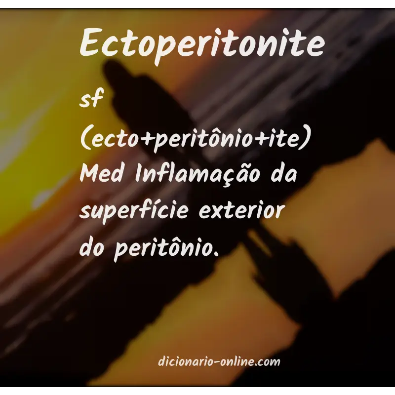 Significado de ectoperitonite