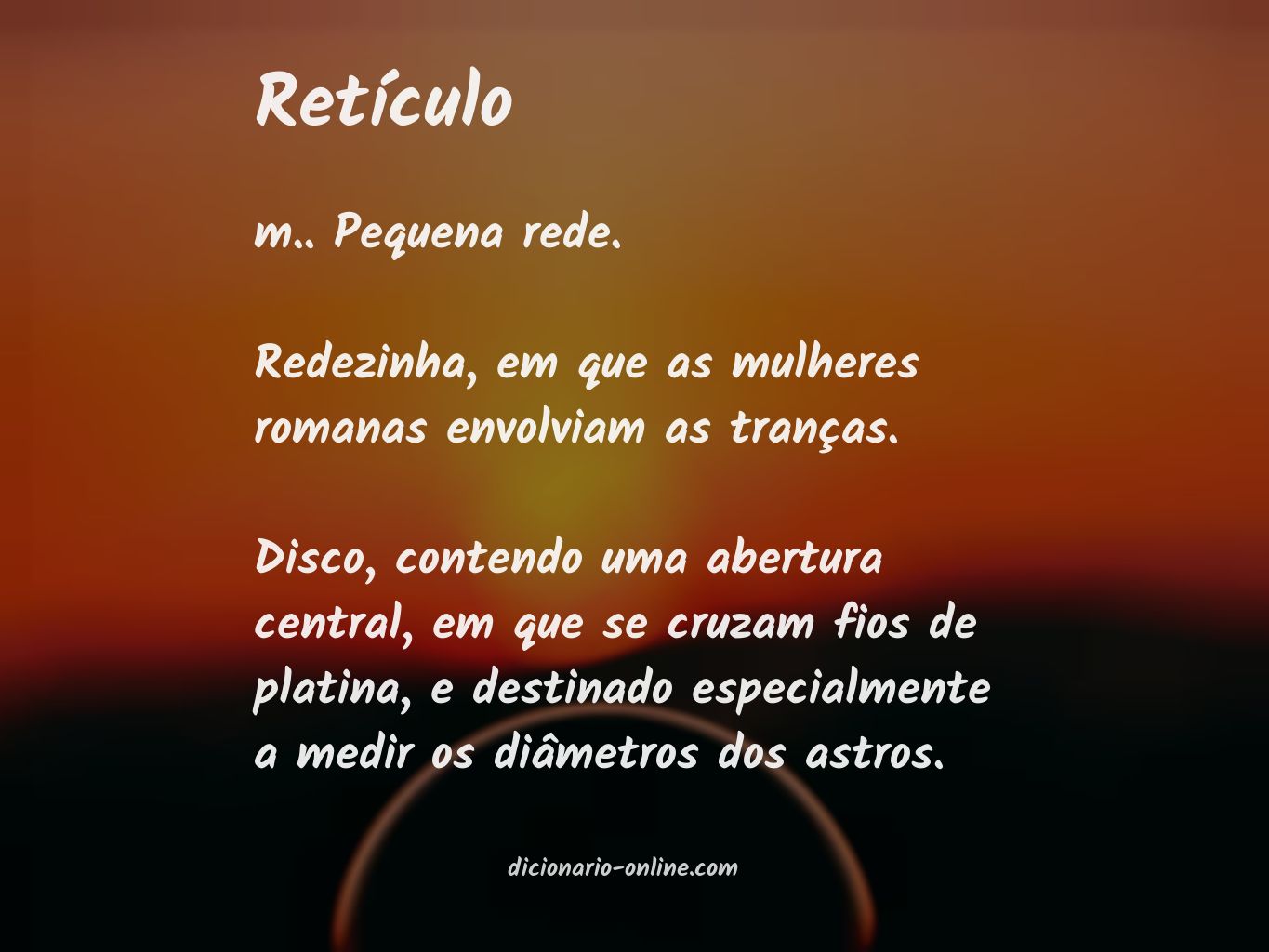 Significado de retículo