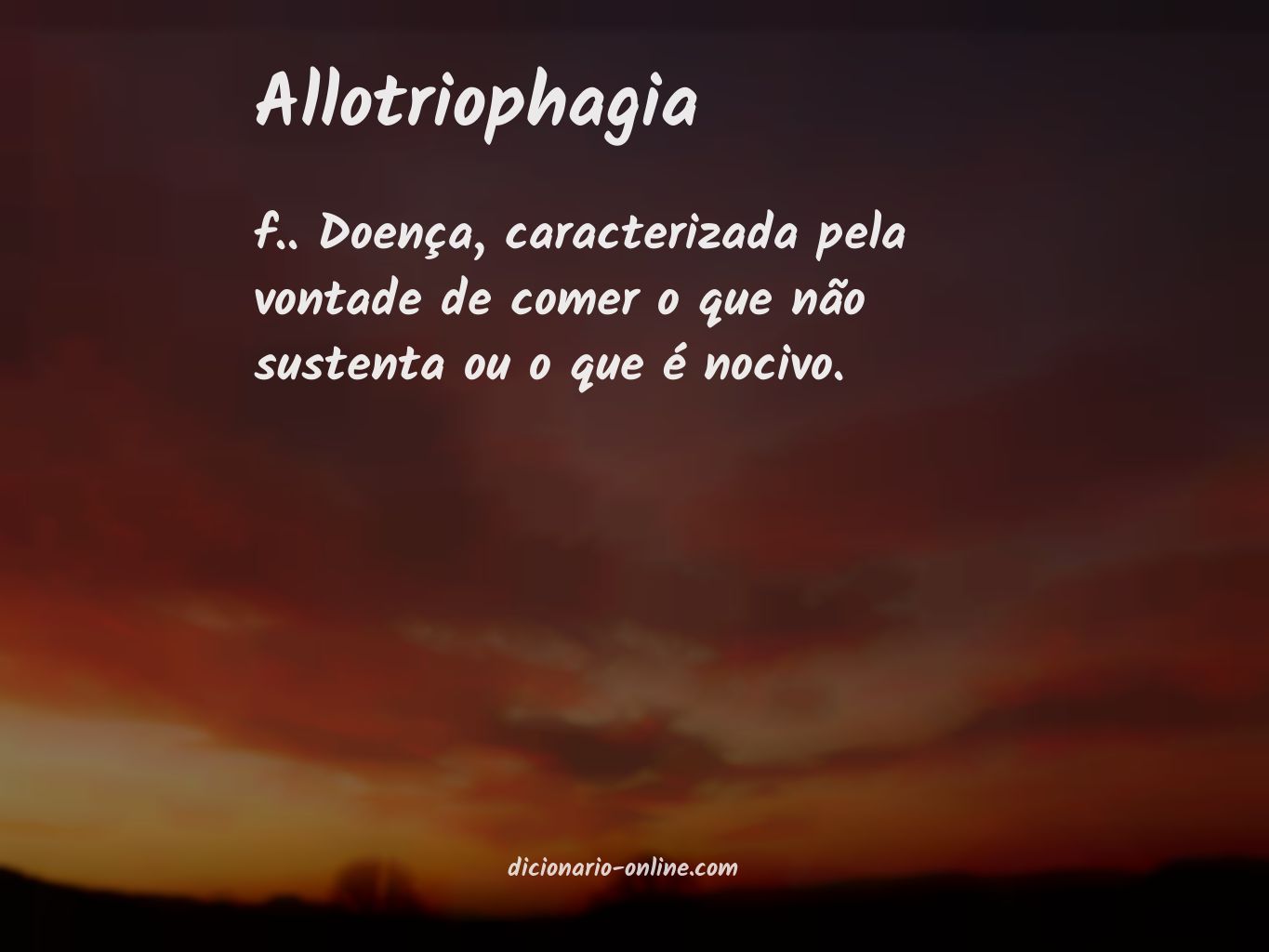 Significado de allotriophagia