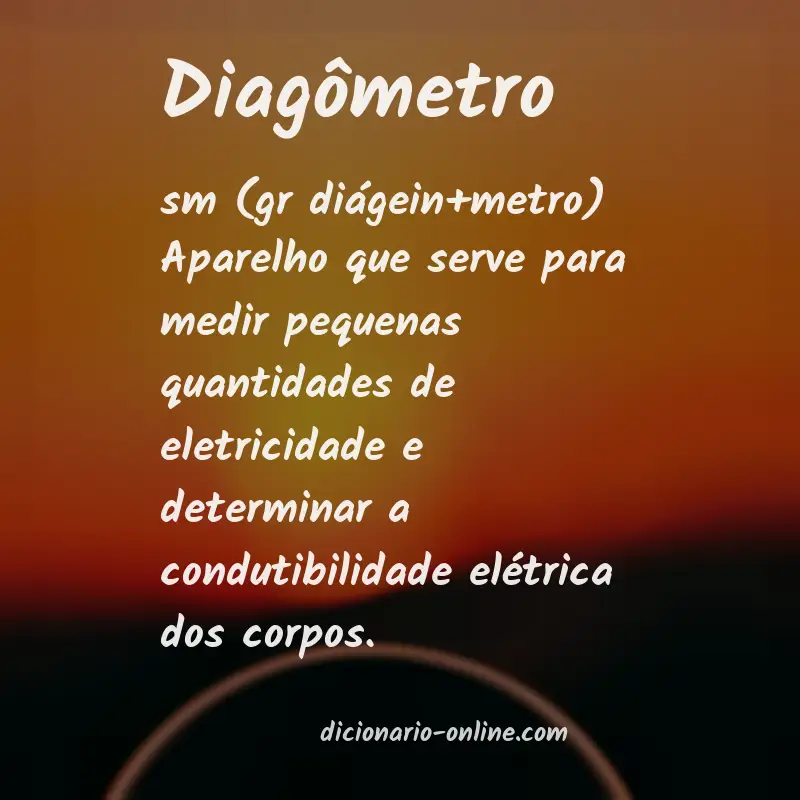 Significado de diagômetro