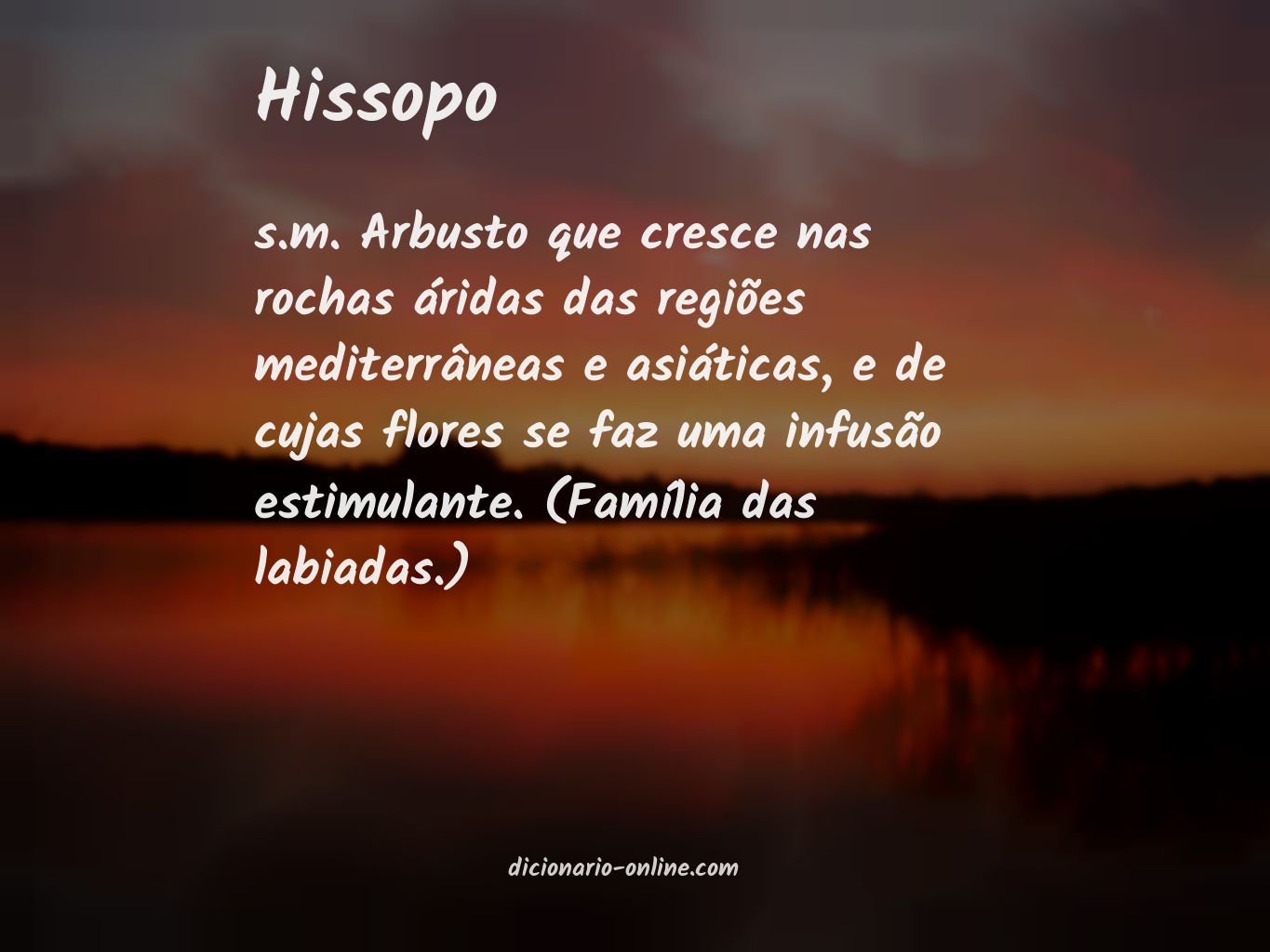 Significado de hissopo