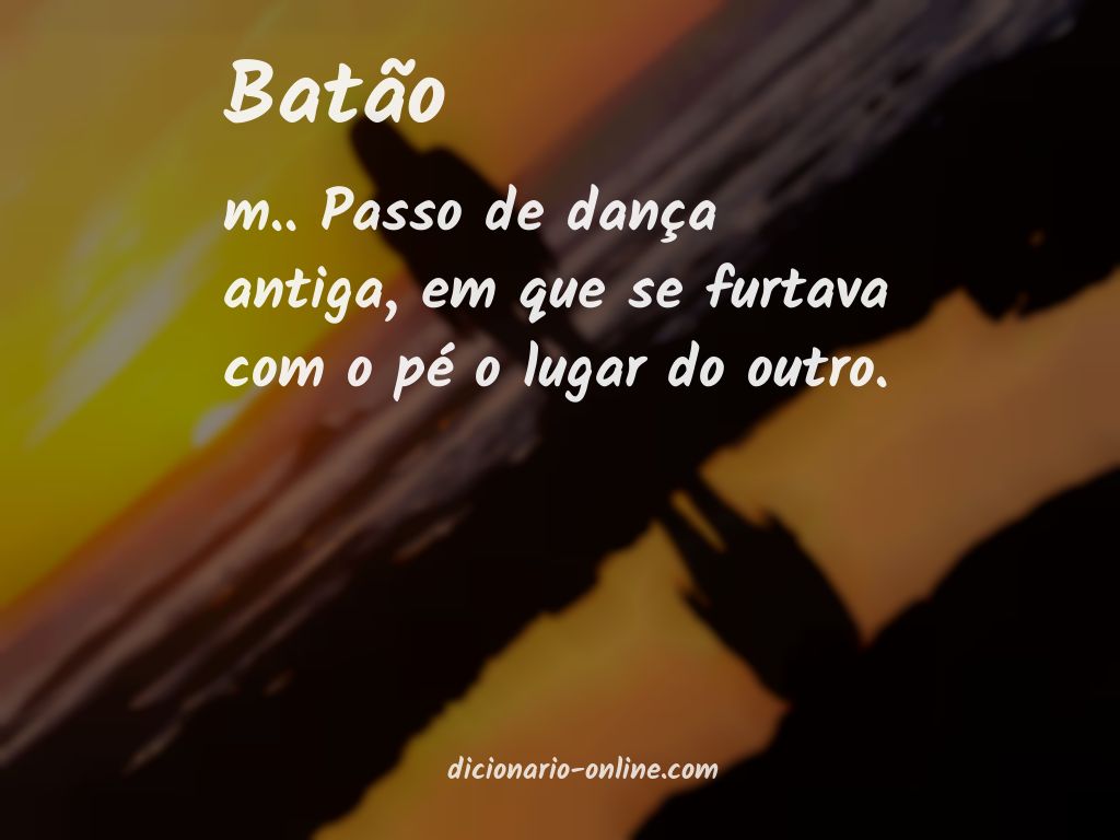 Significado de batão