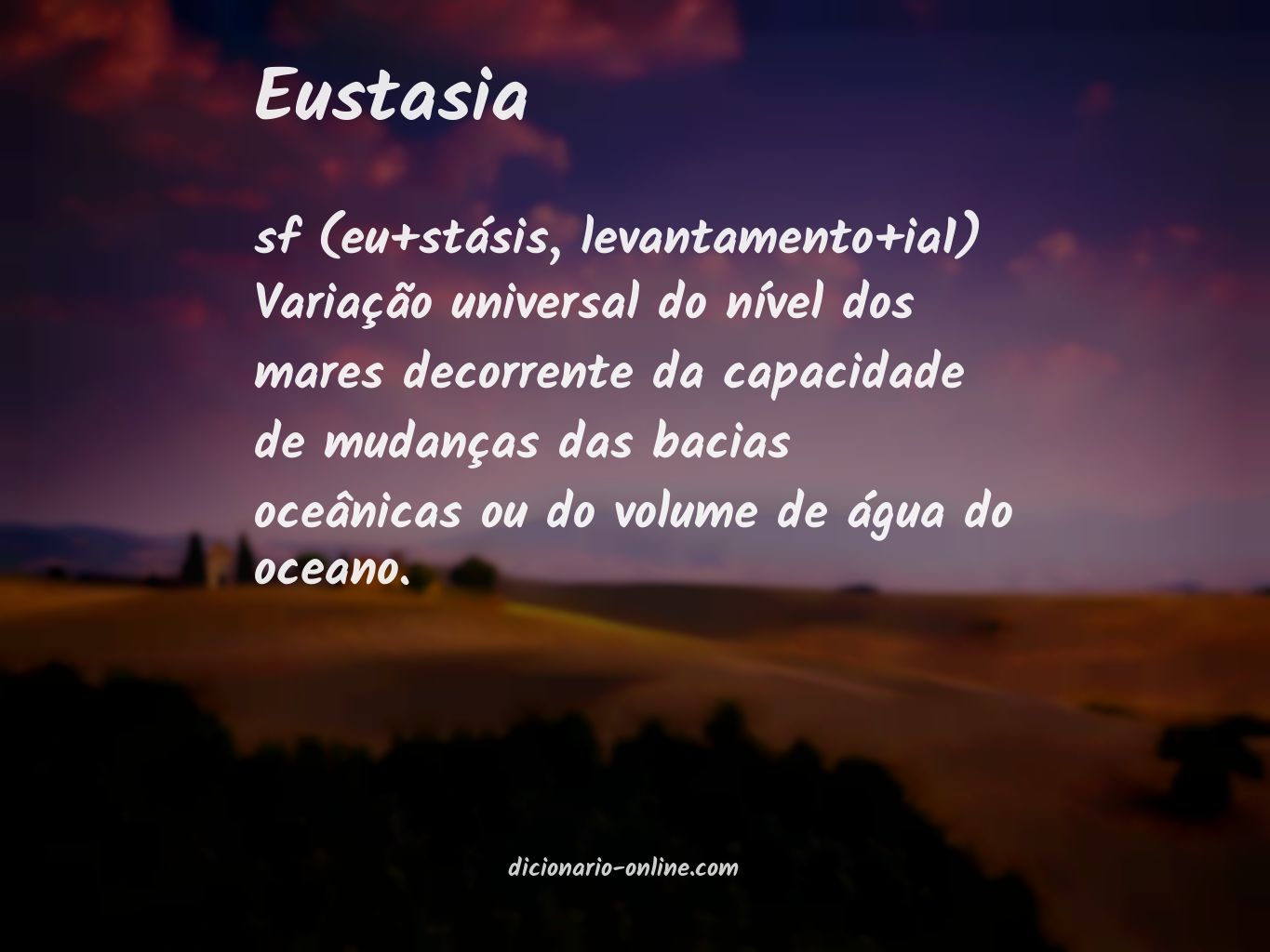 Significado de eustasia