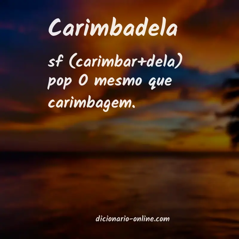 Significado de carimbadela