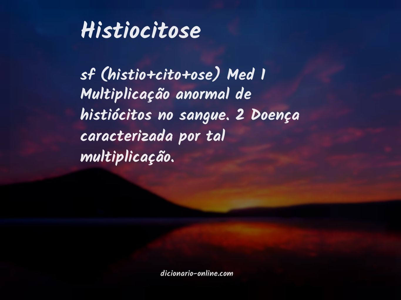 Significado de histiocitose