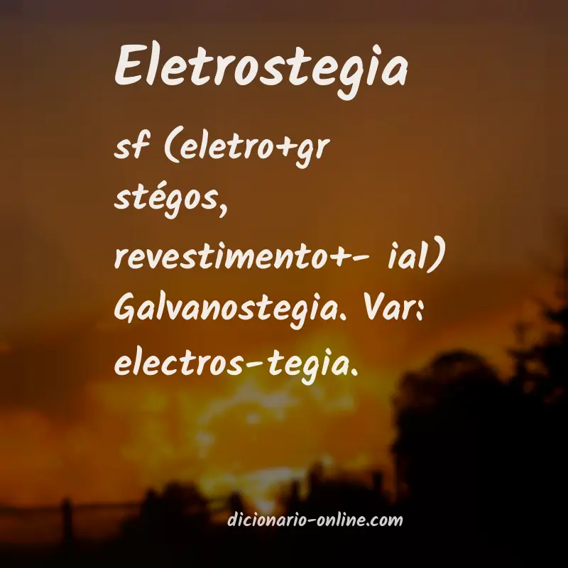 Significado de eletrostegia