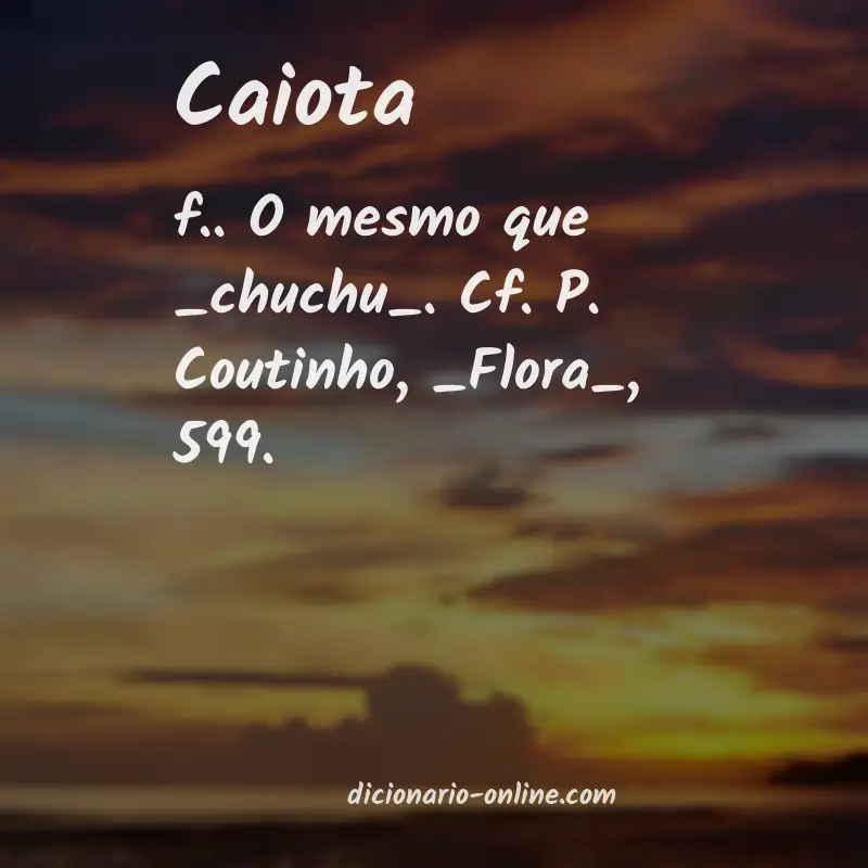 Significado de caiota