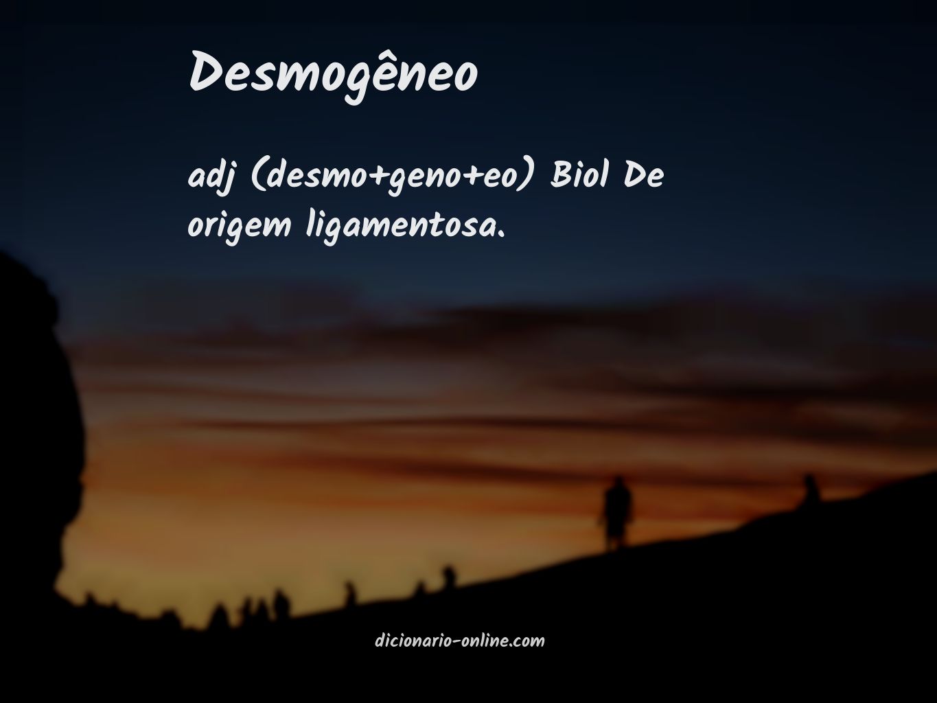 Significado de desmogêneo