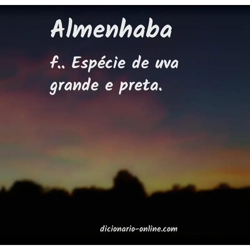 Significado de almenhaba