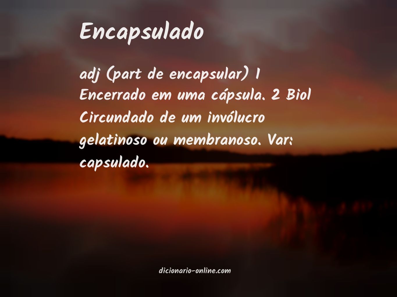 Significado de encapsulado