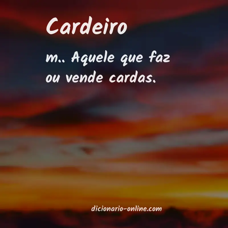 Significado de cardeiro