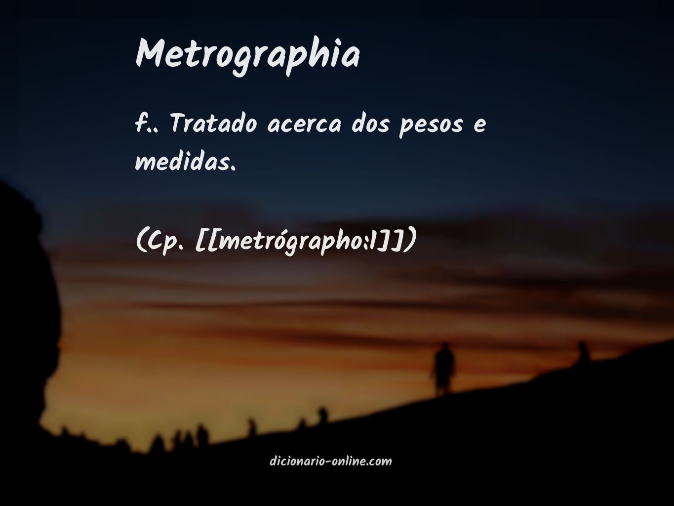 Significado de metrographia