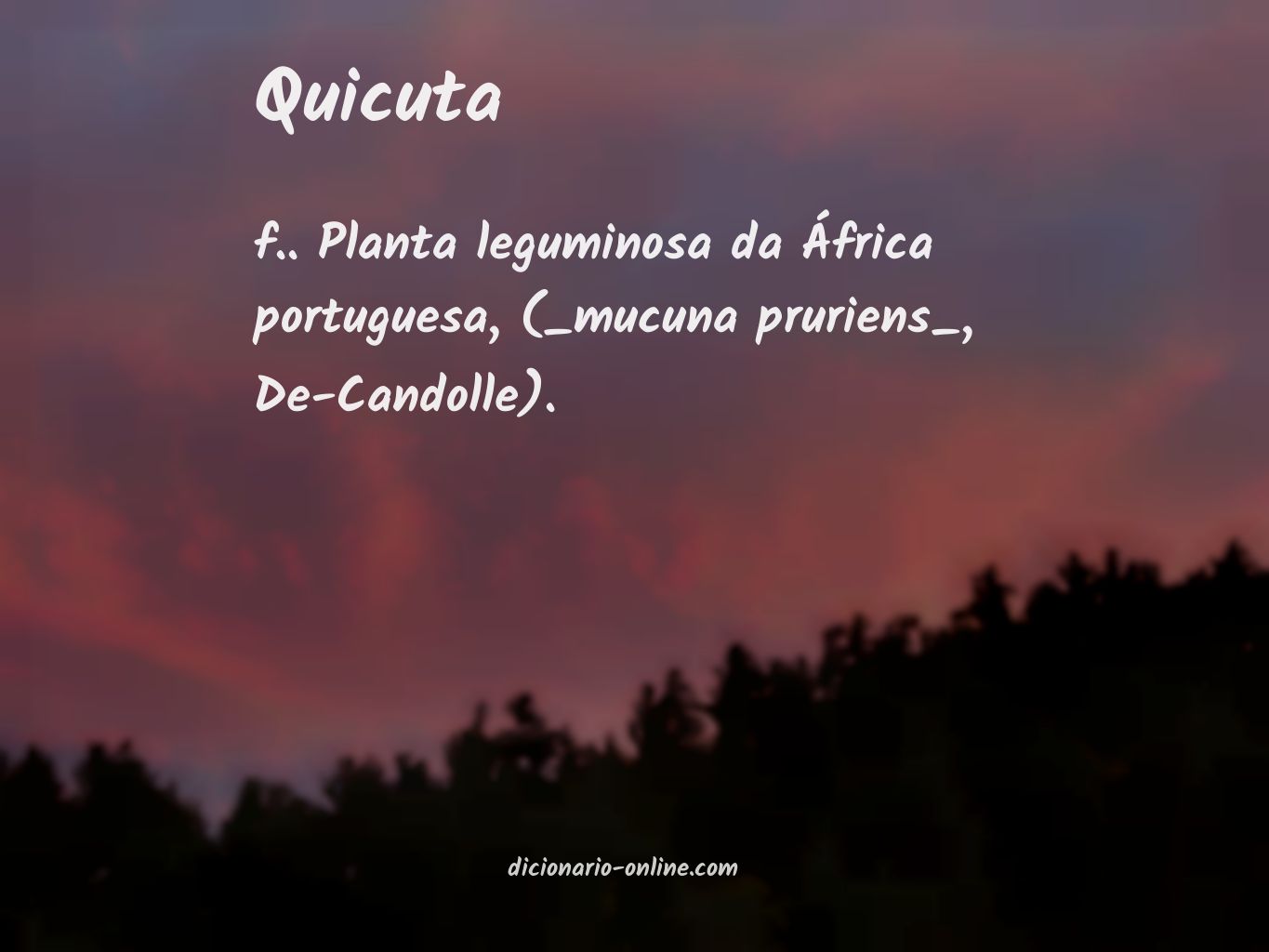 Significado de quicuta