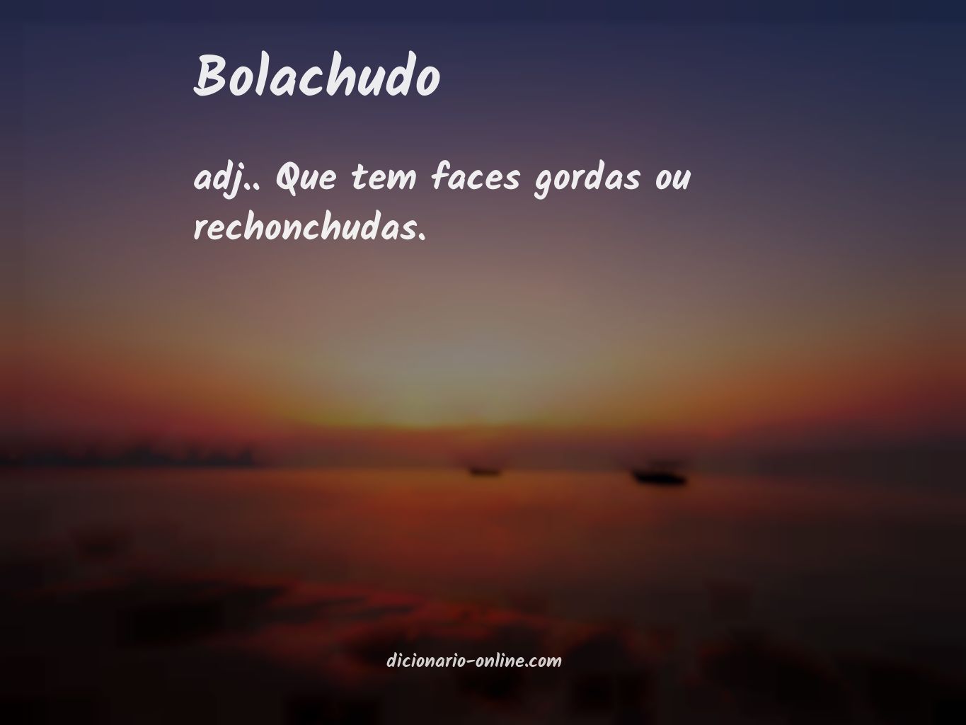 Significado de bolachudo