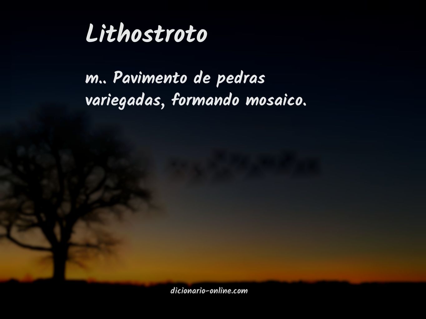 Significado de lithostroto