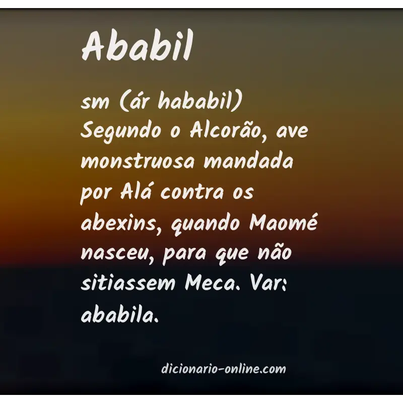 Significado de ababil