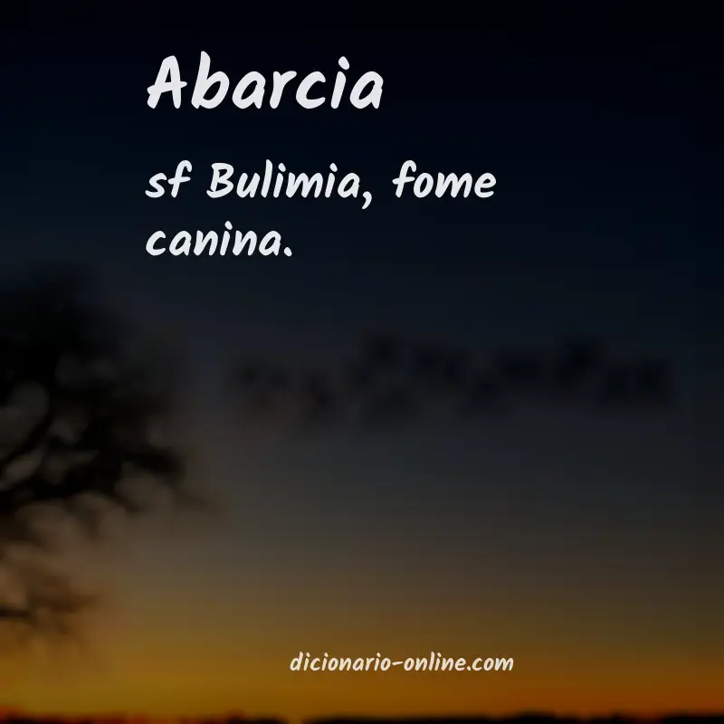 Significado de abarcia