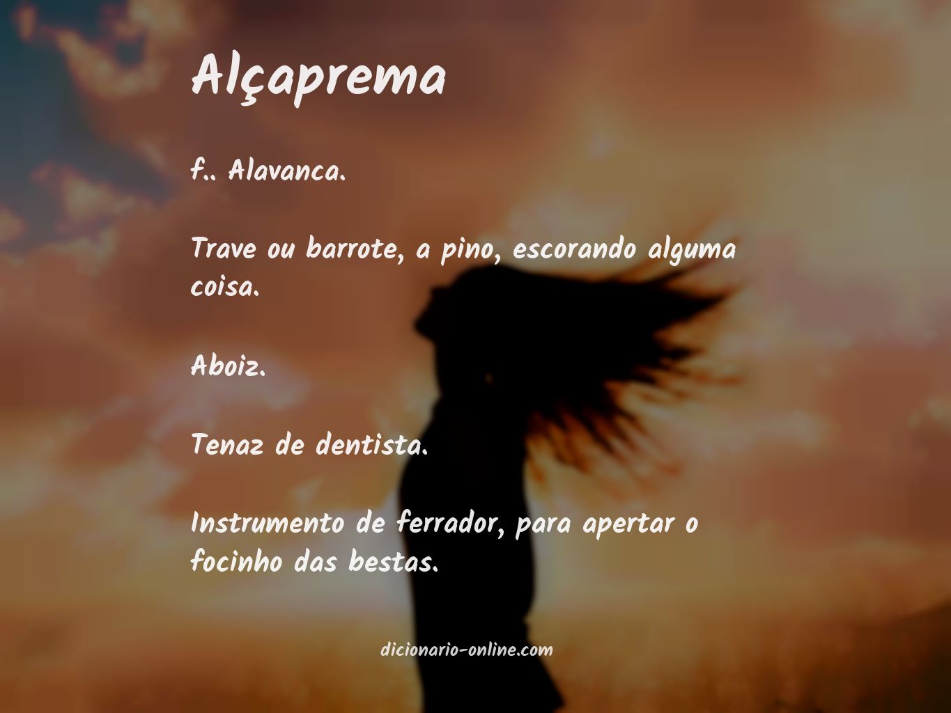 Significado de alçaprema