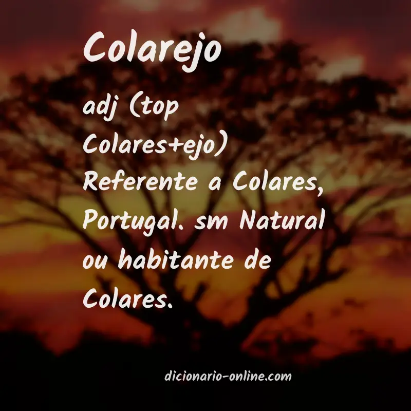 Significado de colarejo