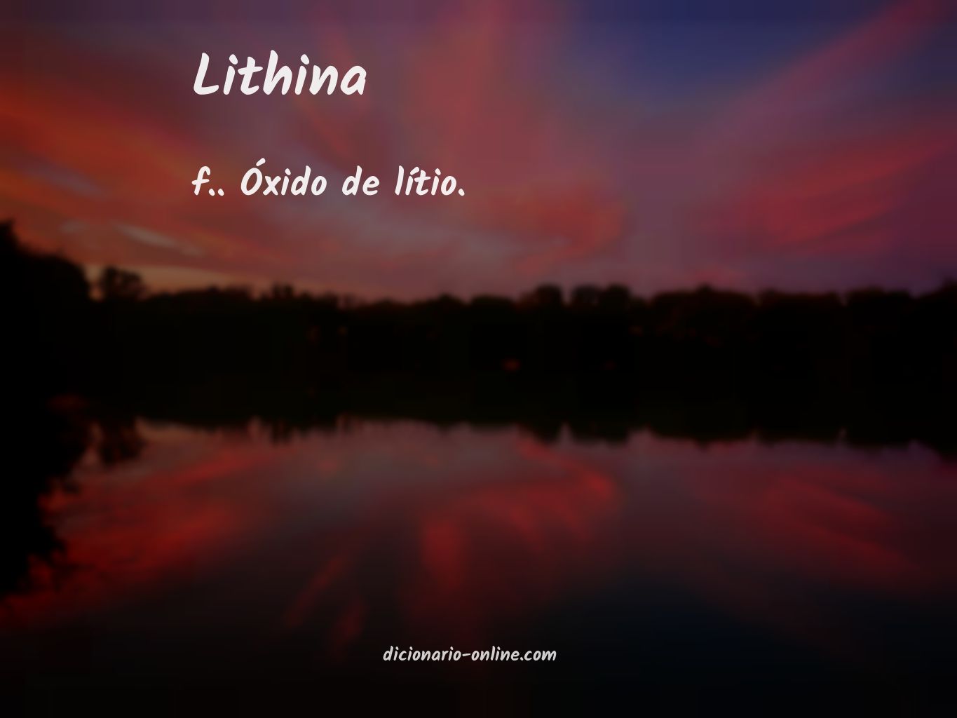 Significado de lithina