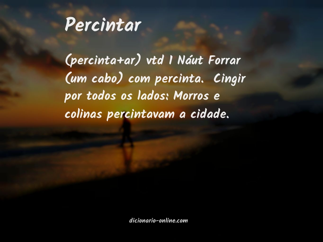 Significado de percintar