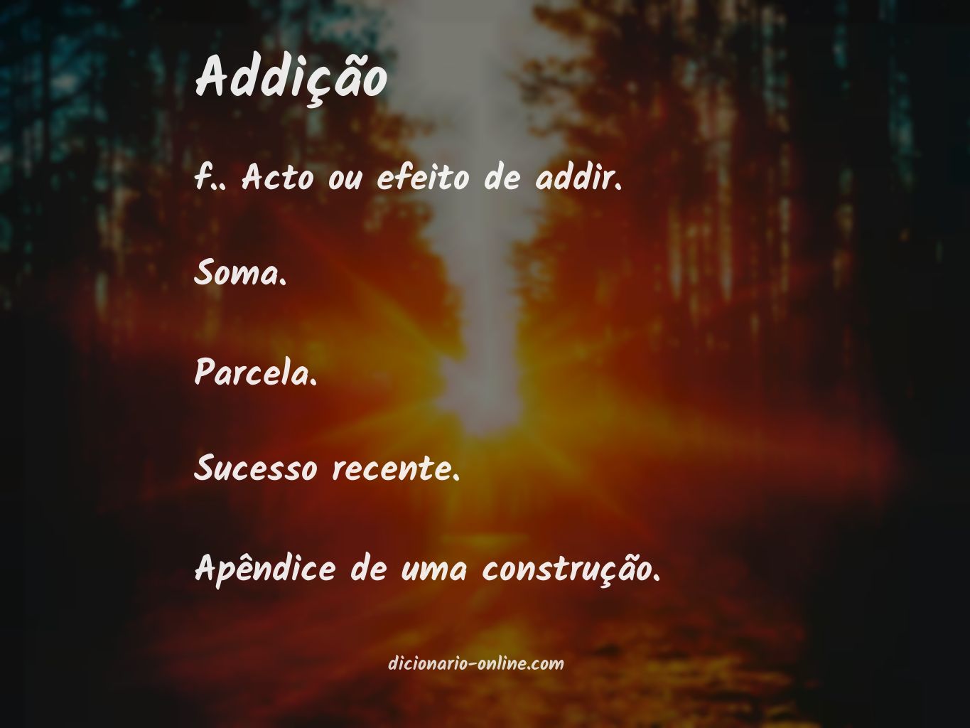 Significado de addição