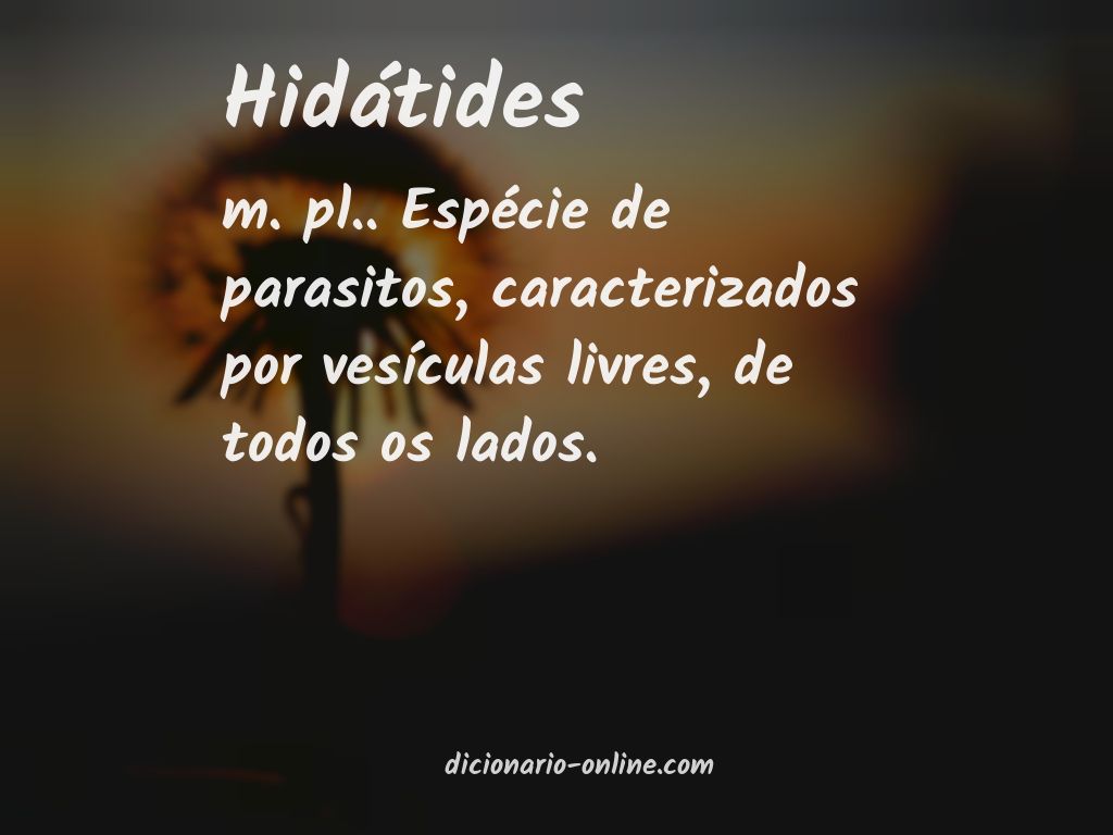 Significado de hidátides