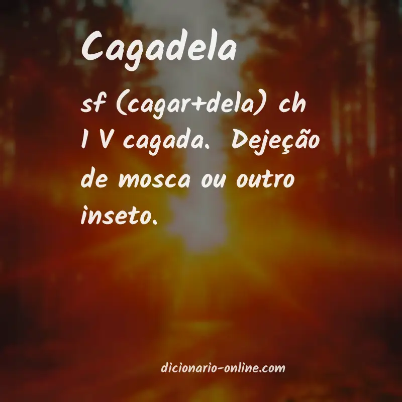 Significado de cagadela