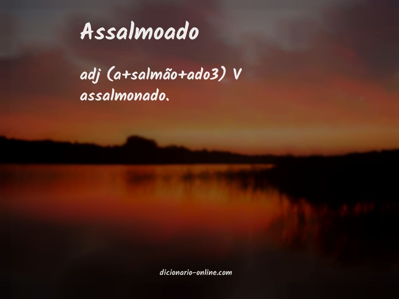 Significado de assalmoado