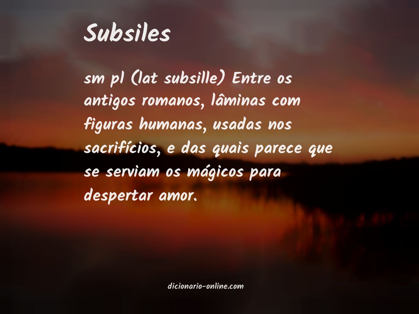 Significado de subsiles