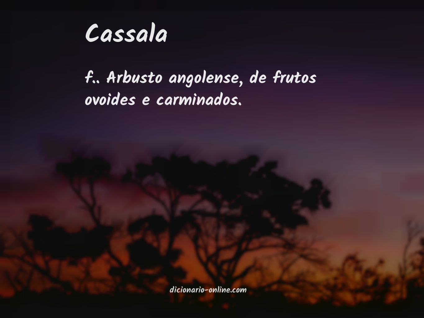 Significado de cassala