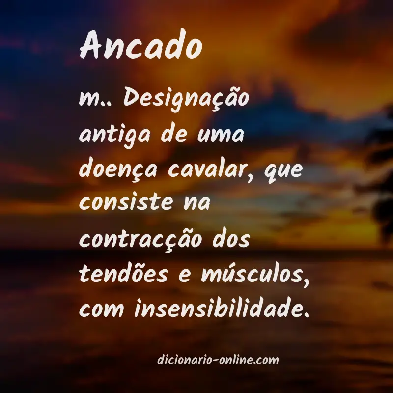 Significado de ancado